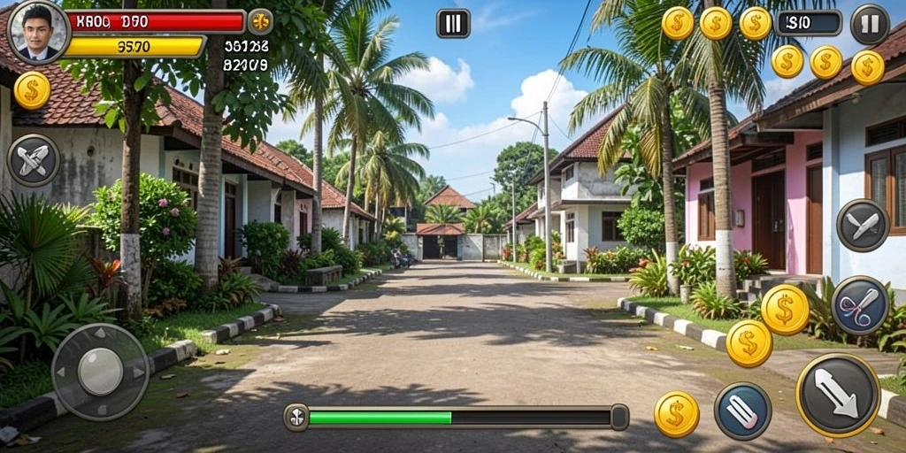 Tampilan karakter utama yang menakjubkan.