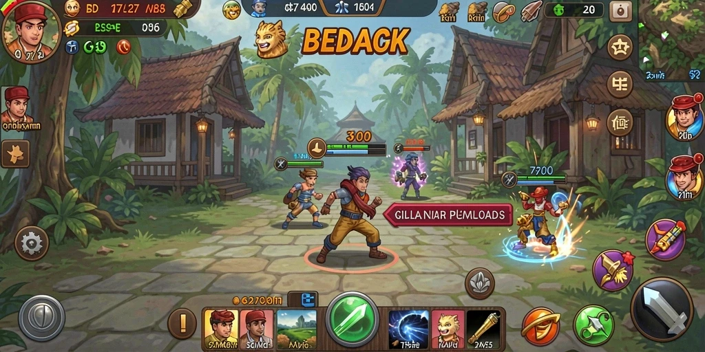 Tampilan utama JNT777 dengan grafik berwarna-warni.