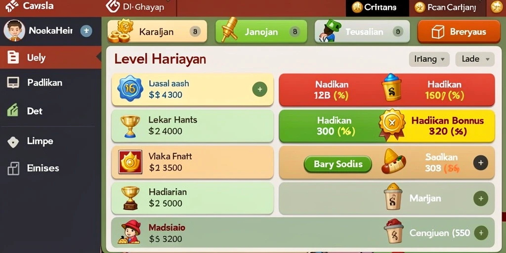 Screenshot menampilkan petualangan seru dalam MEGAPETIR.