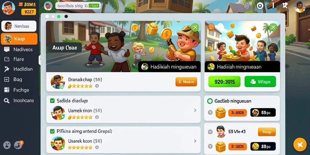Tampilan antarmuka yang menarik dan user-friendly.