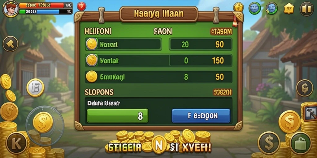 Screenshot menunjukkan tampilan utama aplikasi dengan berbagai pilihan permainan.